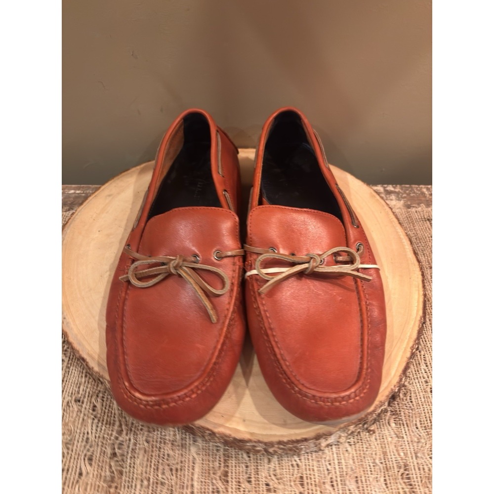 Johnston & Murphy Domani Red Leather Moccasin Size 12